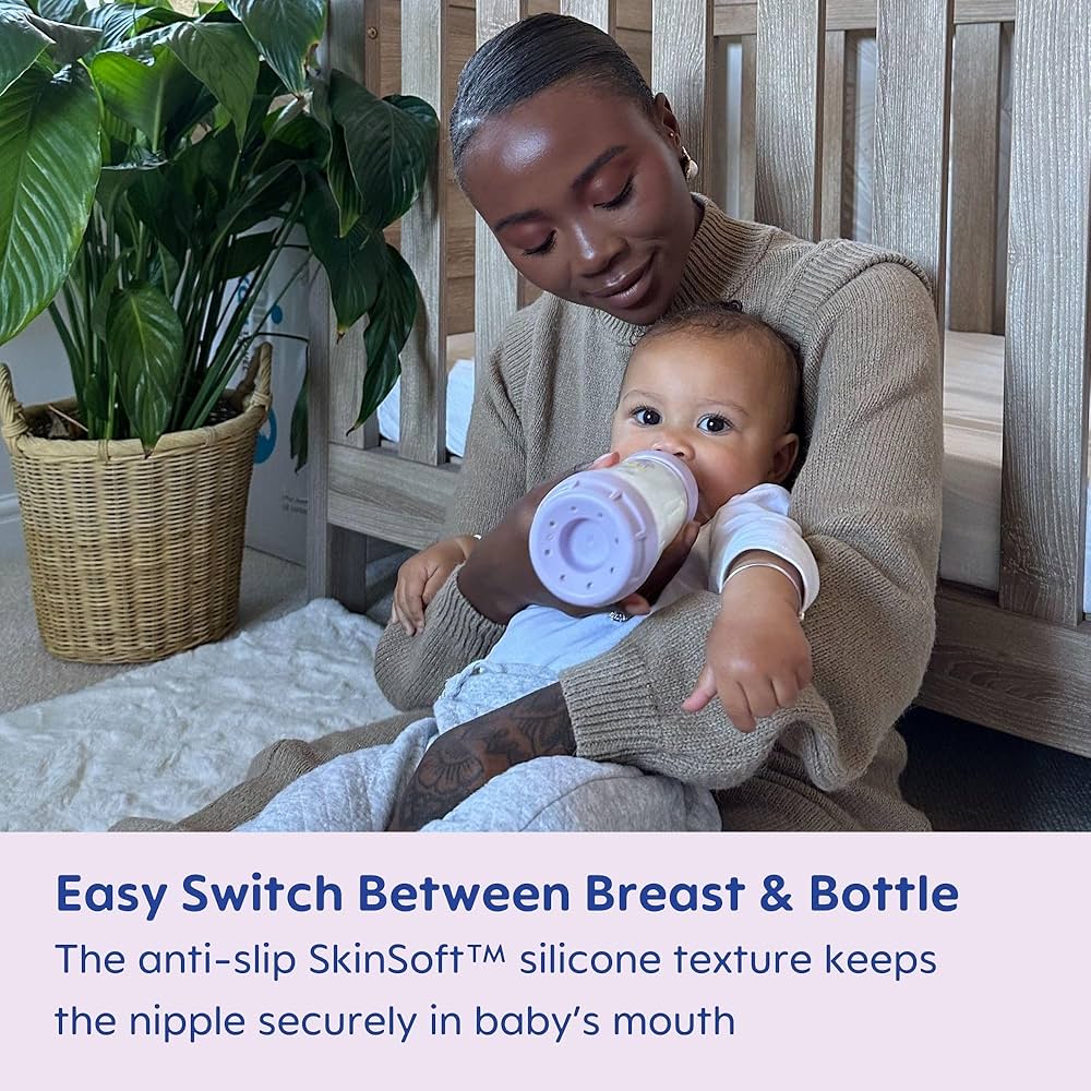 MAM Easy Start Anti-Colic Bottles, Extra Slow Flow Size (130ml) -Pack of 2