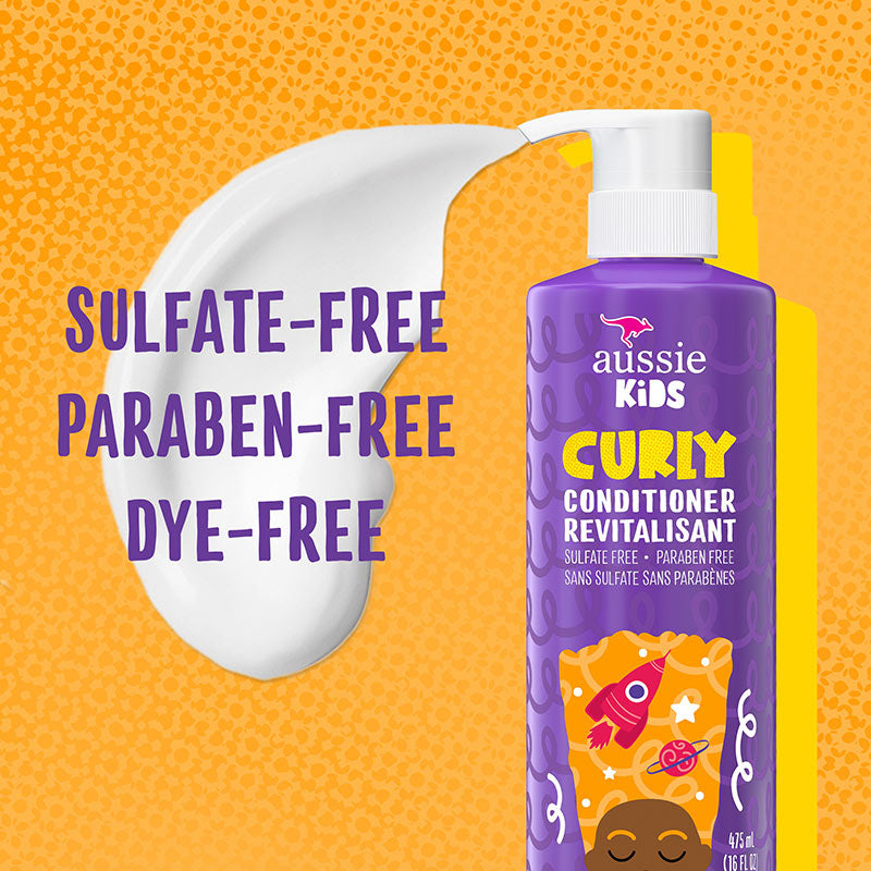 Aussie Kids Curly Conditioner, Sunny Tropical 475ml