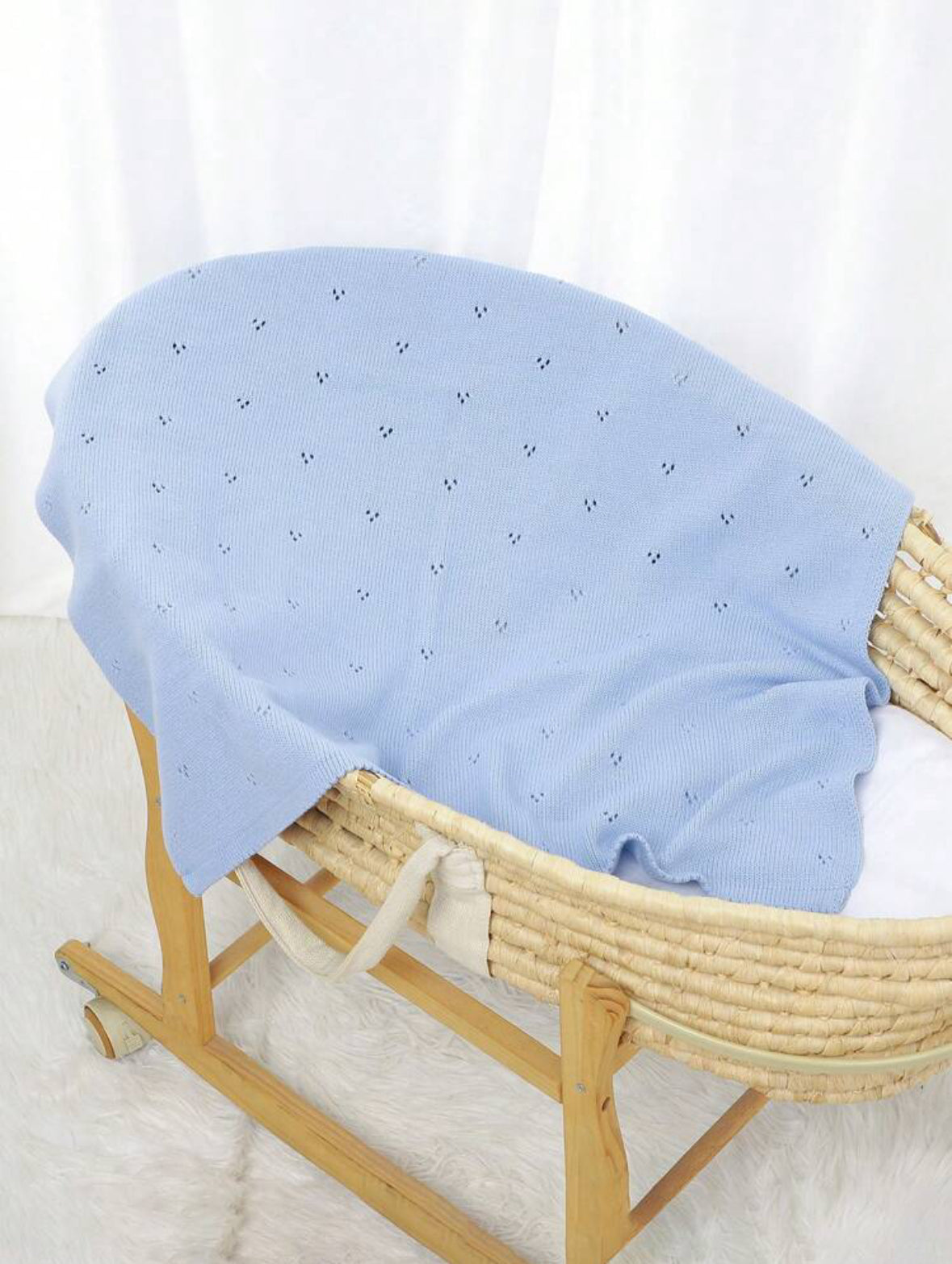 Knitted Blanket by Mini Snug