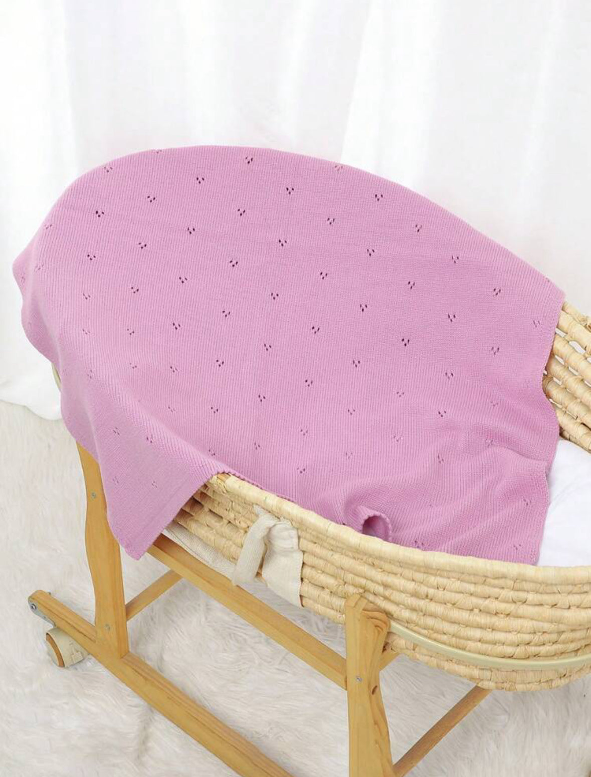 Knitted Blanket by Mini Snug