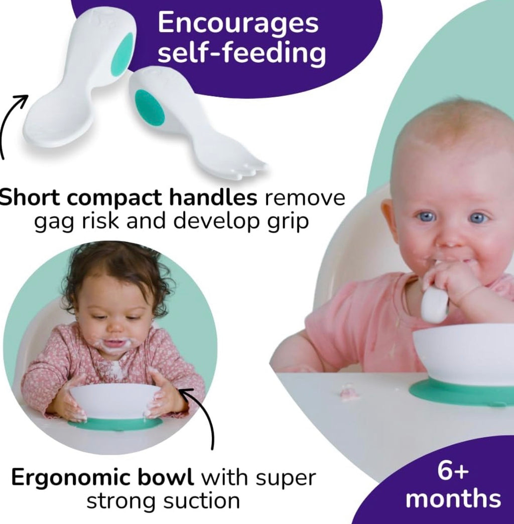 Doddl Baby Spoon & Fork Cutlery Set for Babies 6+ months