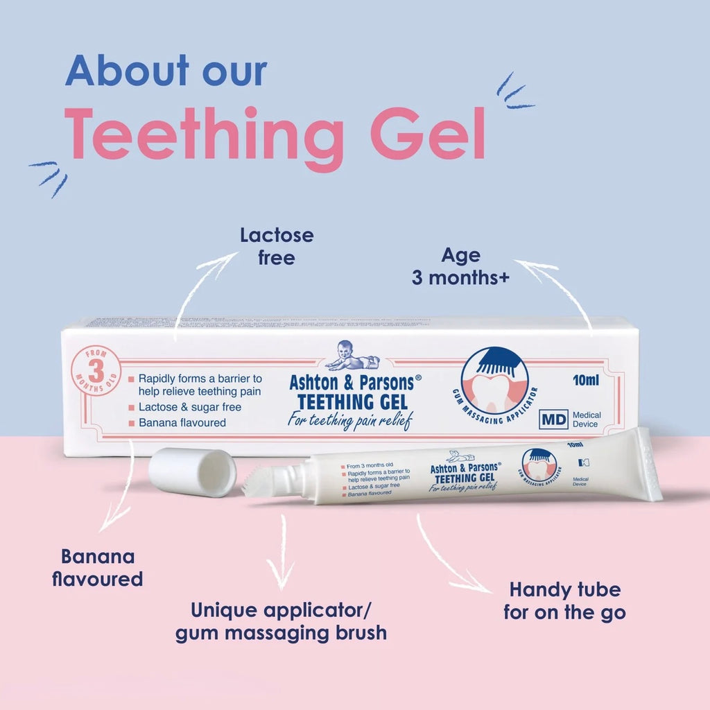 Ashton & Parsons Teething Gel with Soft Brush Applicator 10ml