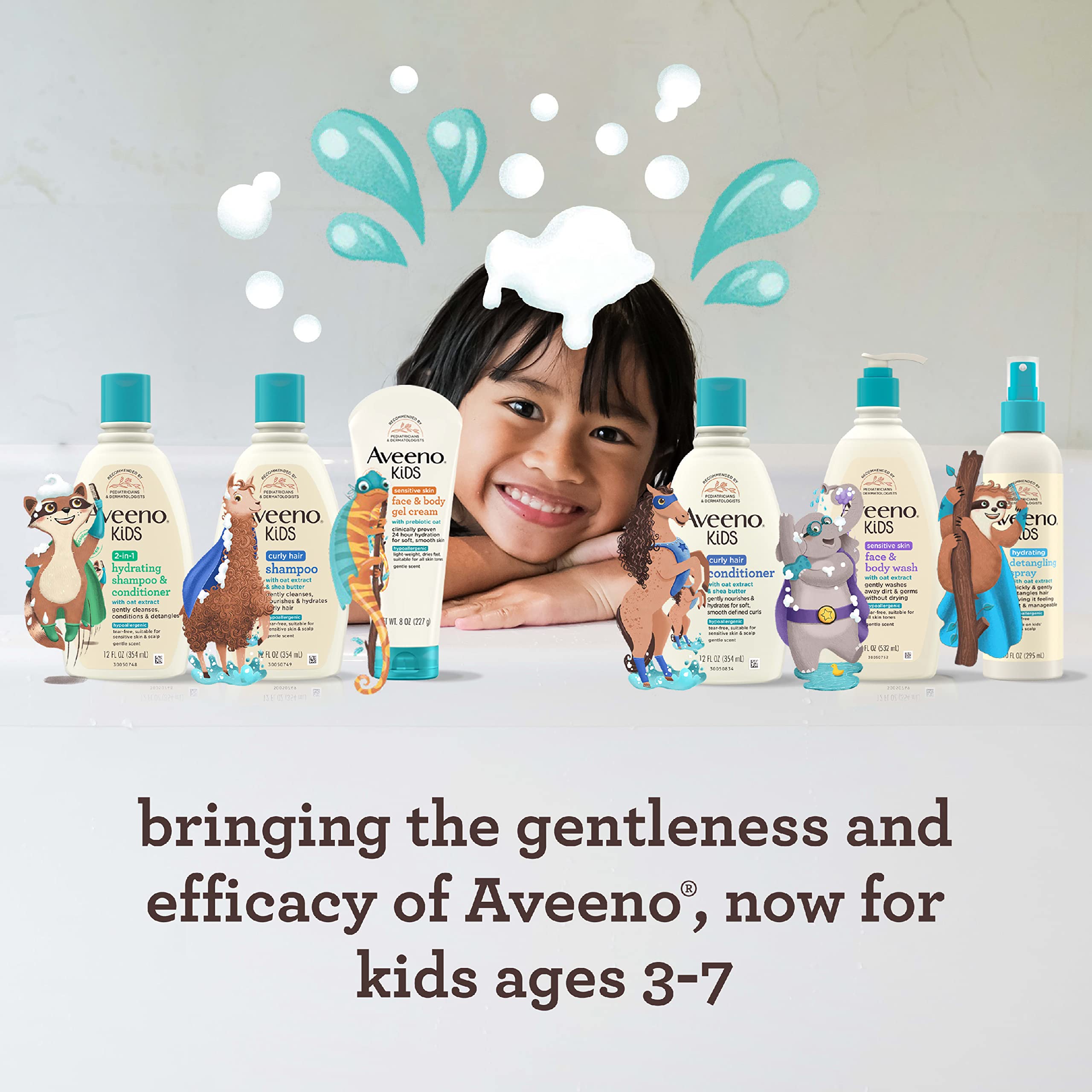 Aveeno Kids Coily & Curly Shampoo with Oat Extract & Shea Butter (12 fl oz)