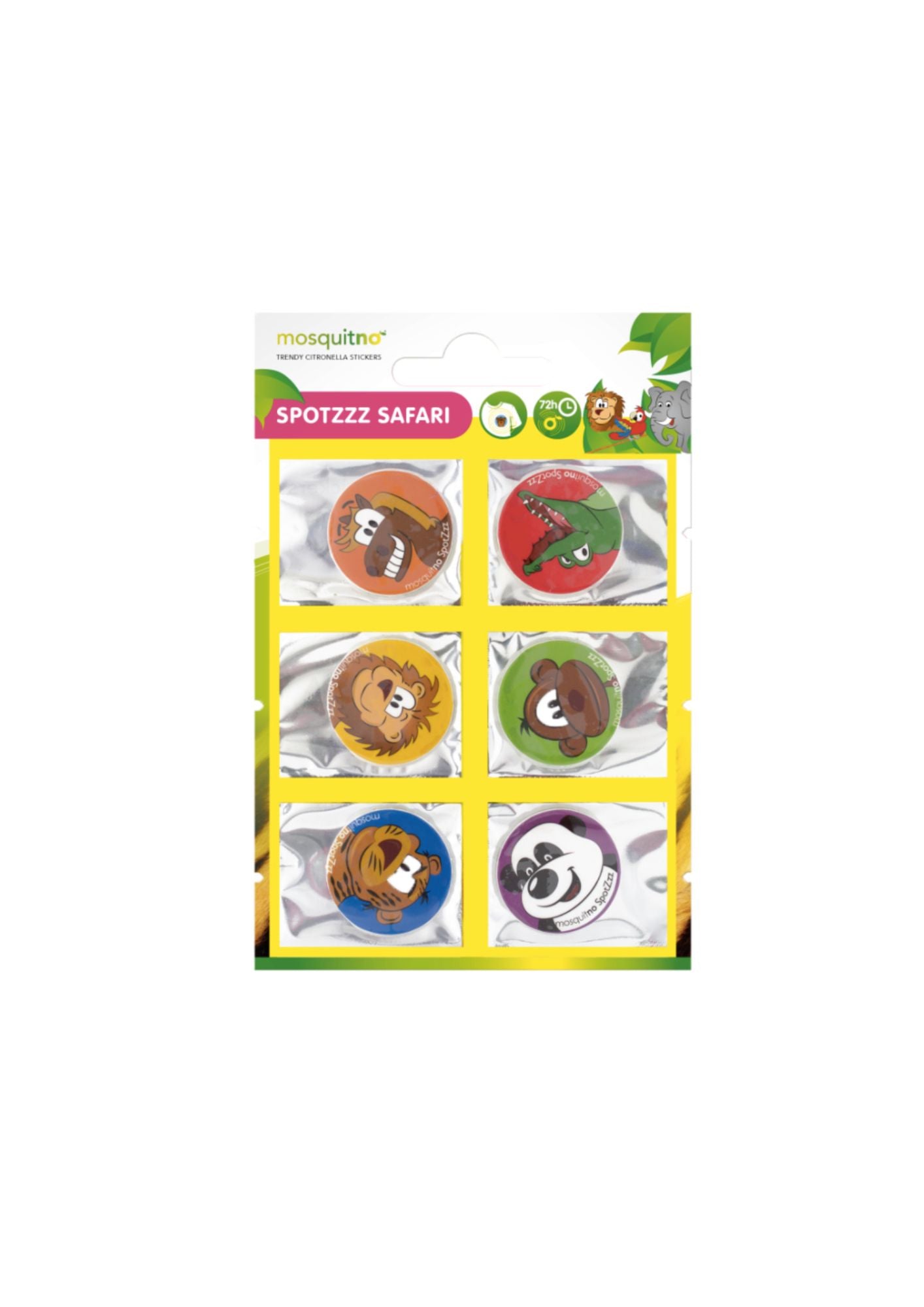 Mosquitno Spotzzz Safari Insect Repellent Stickers