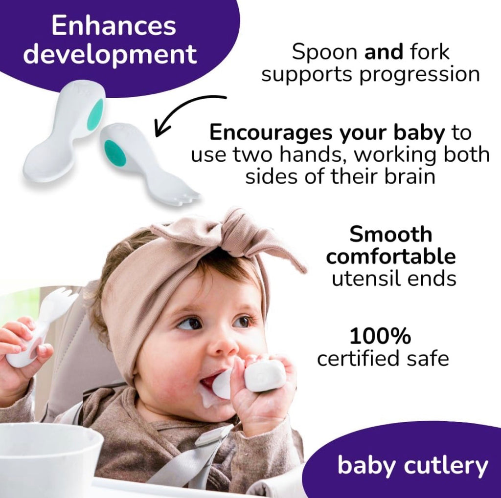 Doddl Baby Spoon & Fork Cutlery Set for Babies 6+ months
