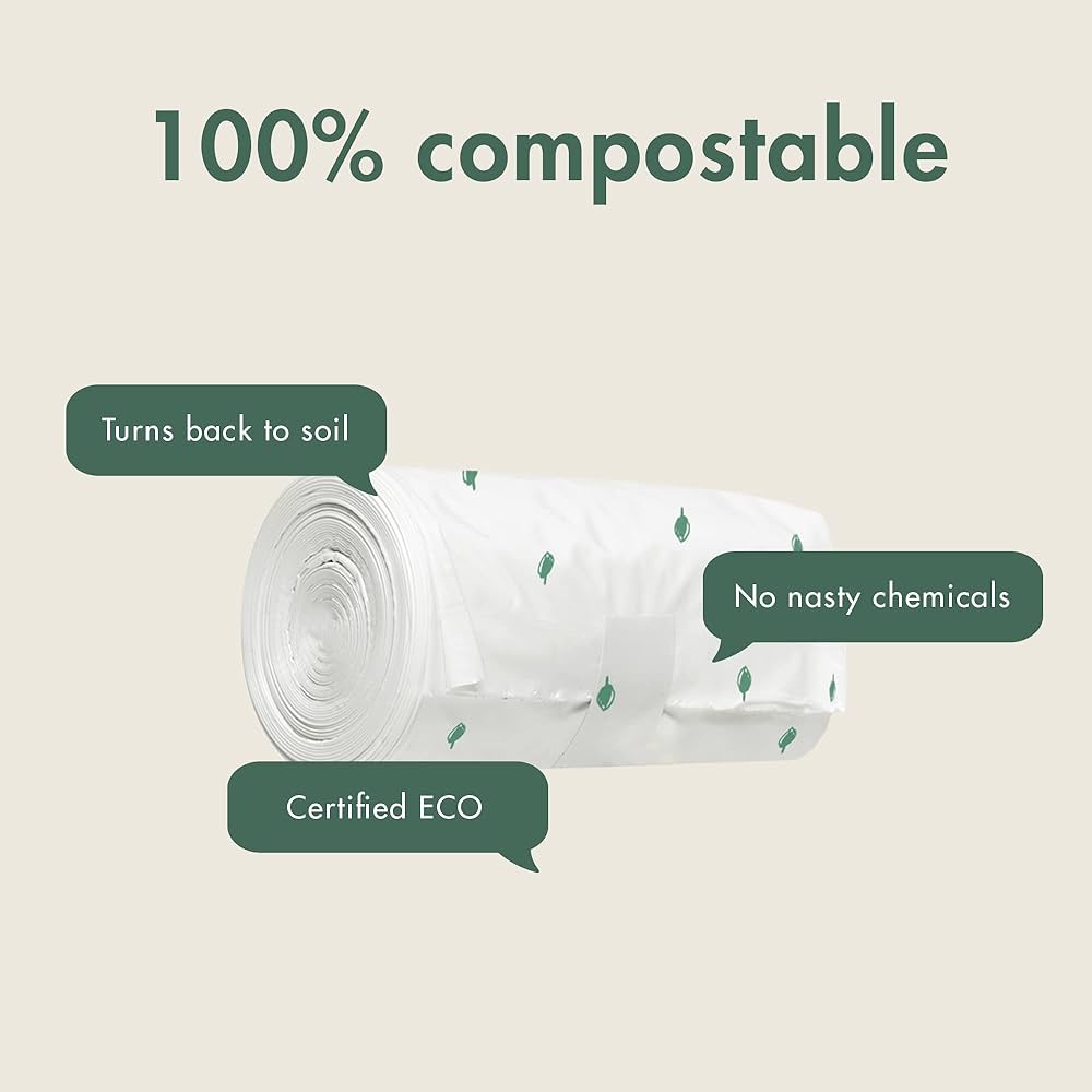 Eco by Naty 100% Compostable Nappy Sacks