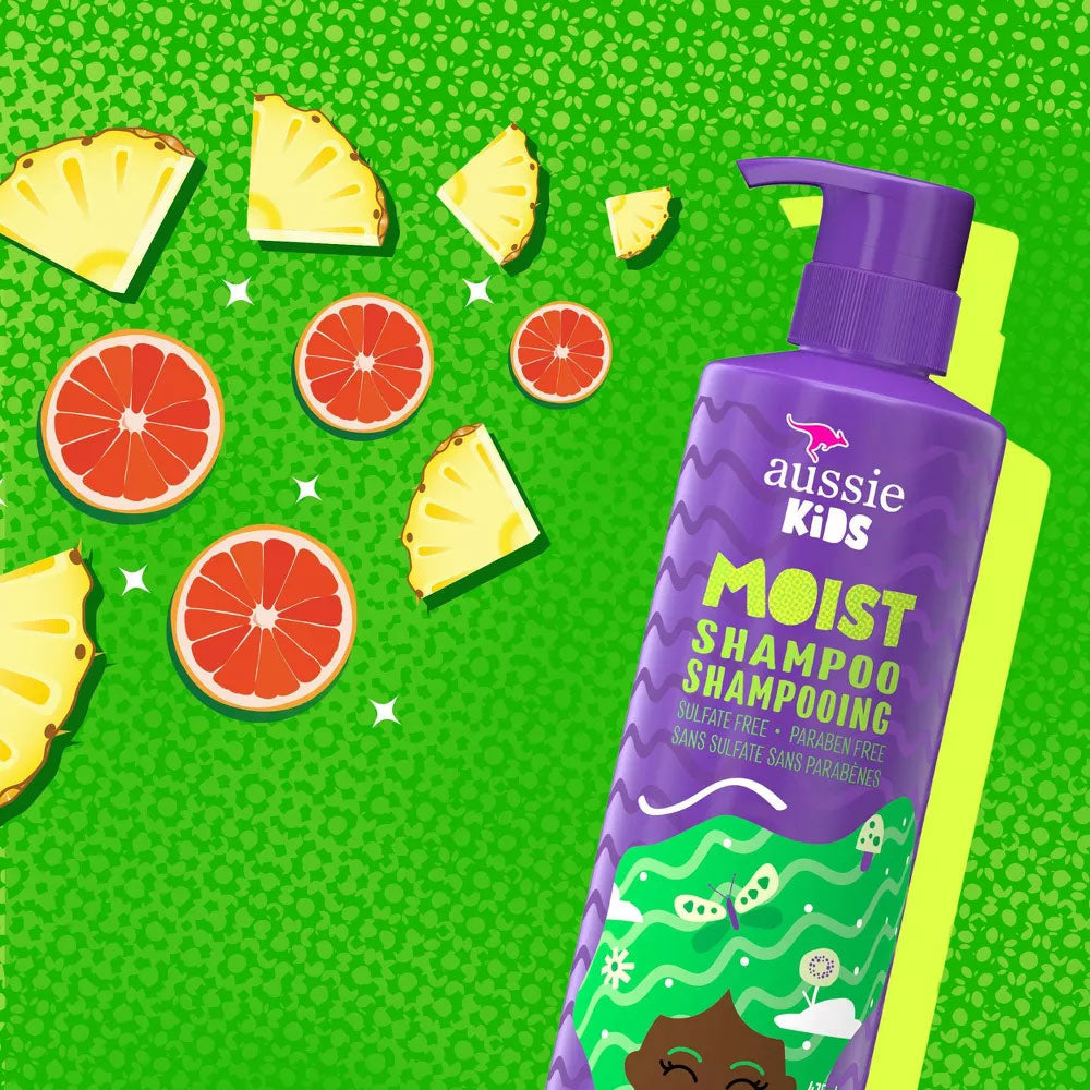 Aussie Kids Moist Shampoo, Sunny Tropical 475ml