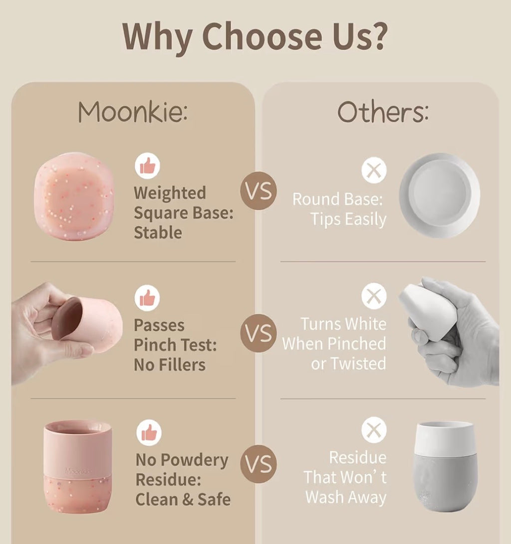 Moonkie Baby Cup with Weighted Base, 4+ months