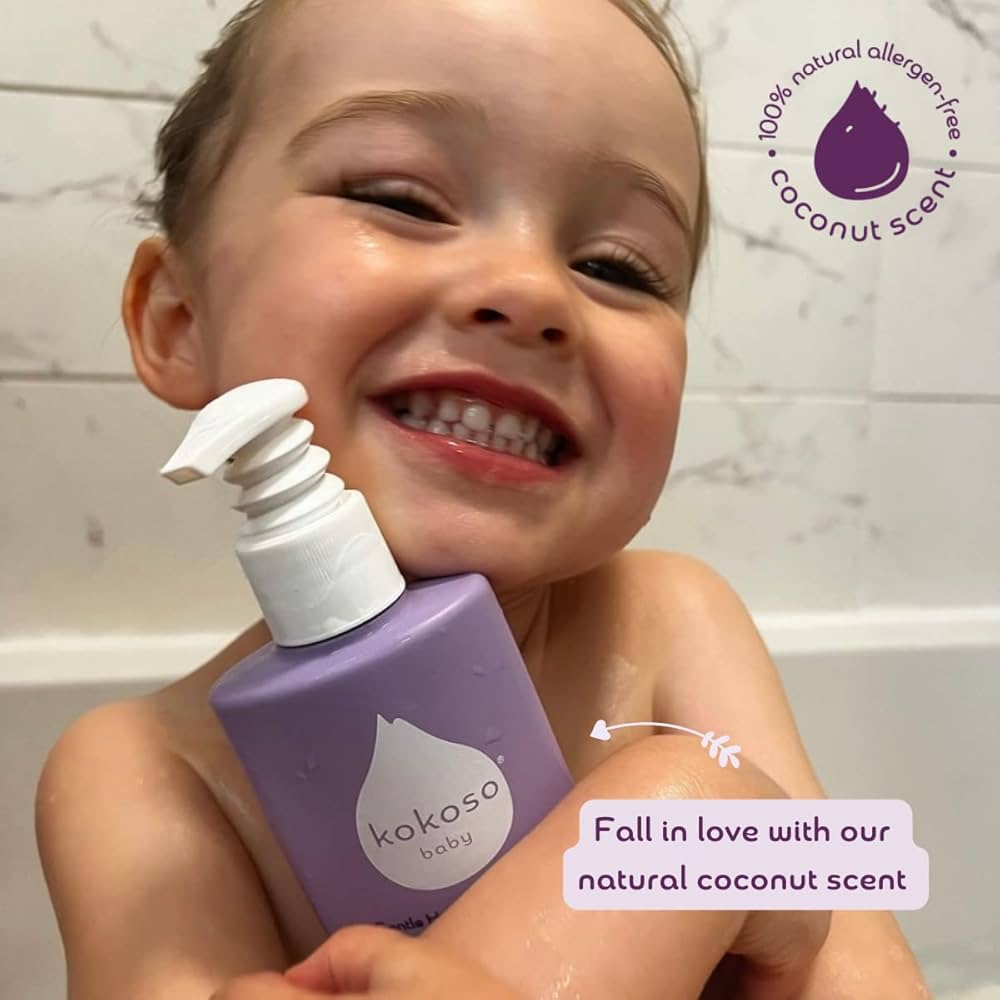 Kokoso Baby Hair & Body Wash with Organic Coconut Oil & Aloe Vera (200ml)