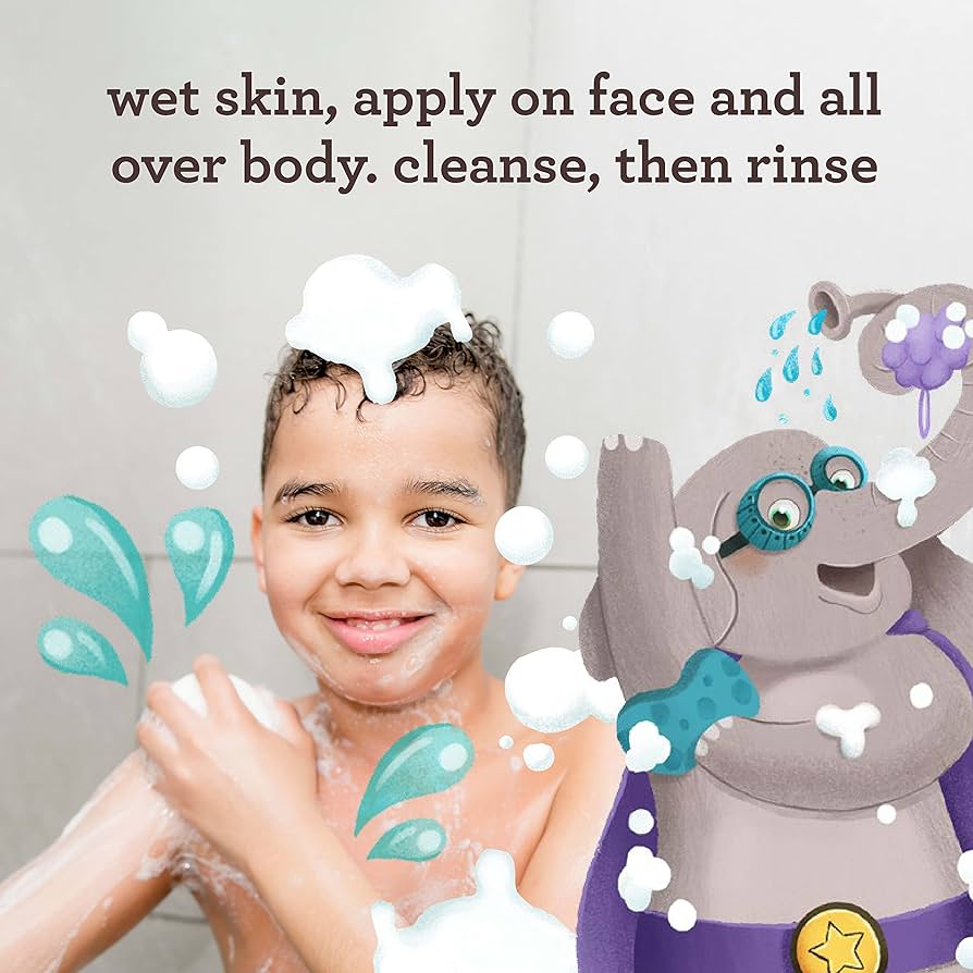 Aveeno Kids Face & Body Wash with Oat Extract for Sensitive Skin (532ml)