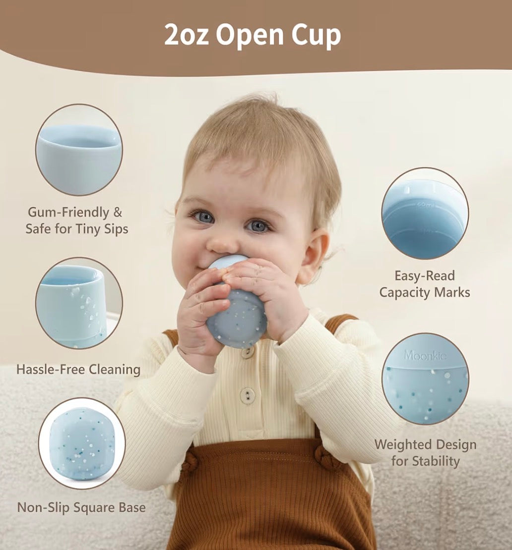 Moonkie Baby Cup with Weighted Base, 4+ months