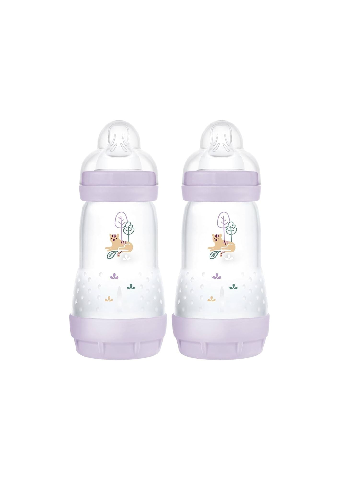 MAM Easy Start Anti-Colic Bottles, Medium Flow (260ml) - Pack of 2