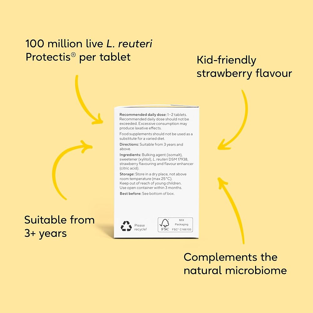 BioGaia ProTectis Probiotics Strawberry Flavoured - 30 Chewable Tablets