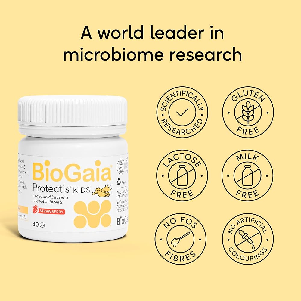 BioGaia ProTectis Probiotics Strawberry Flavoured - 30 Chewable Tablets