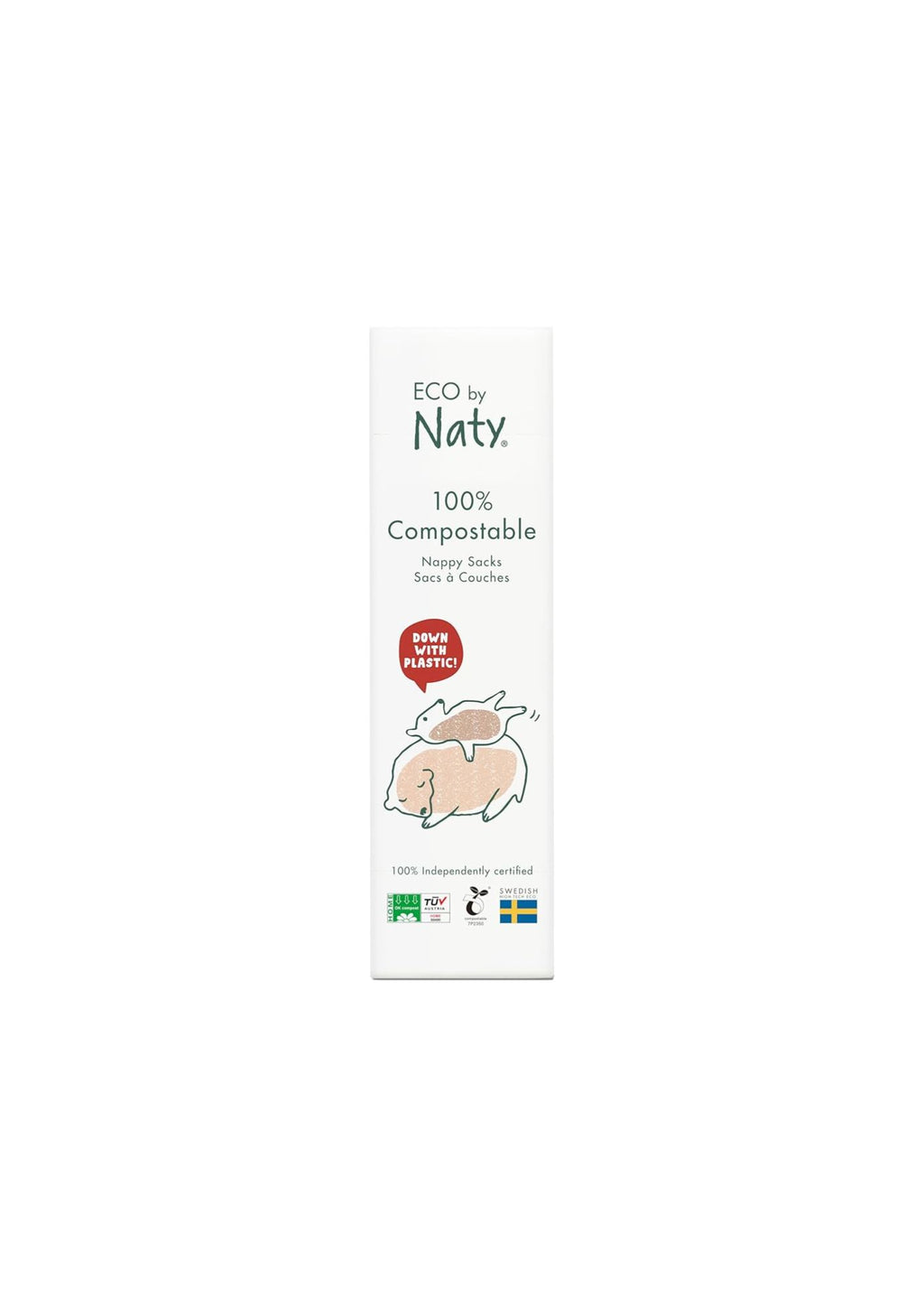 Eco by Naty 100% Compostable Nappy Sacks