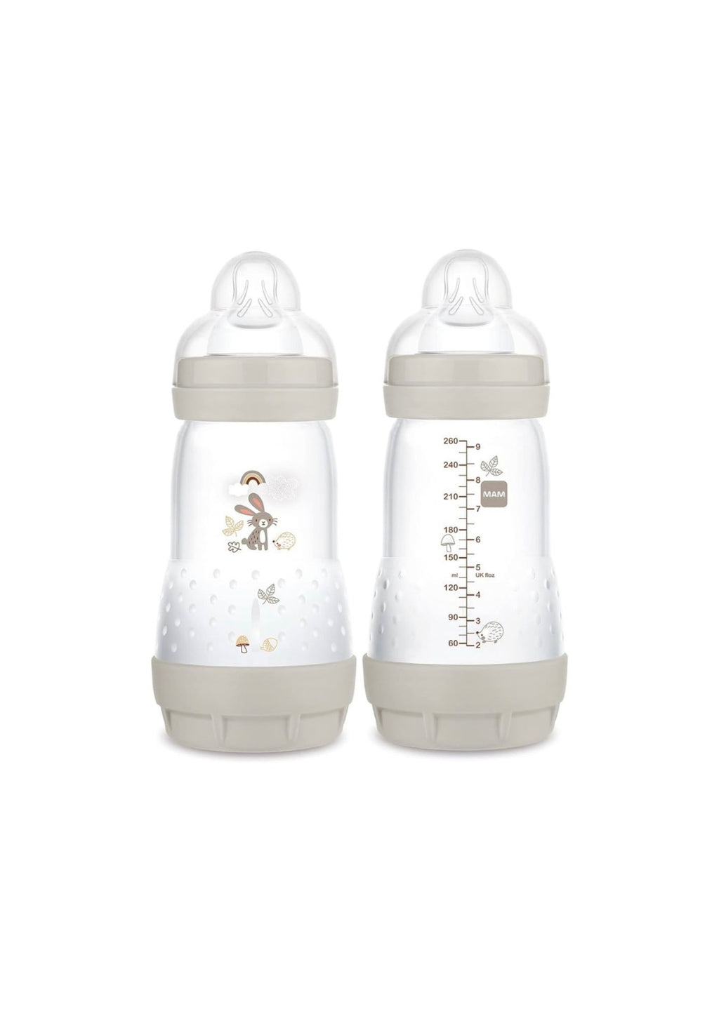MAM Easy Start Anti-Colic Bottles, Medium Flow 260ml (pack of 2)