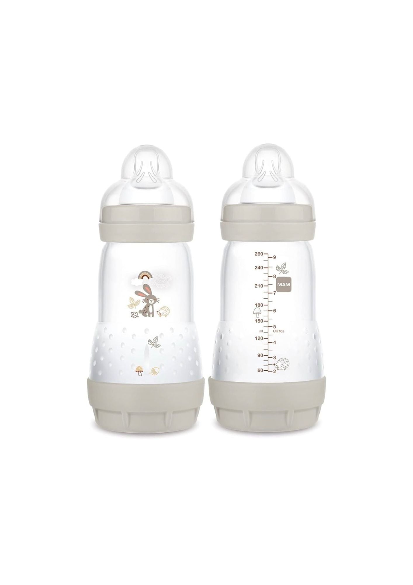 MAM Easy Start Anti-Colic Bottles, Medium Flow 260ml (pack of 2)