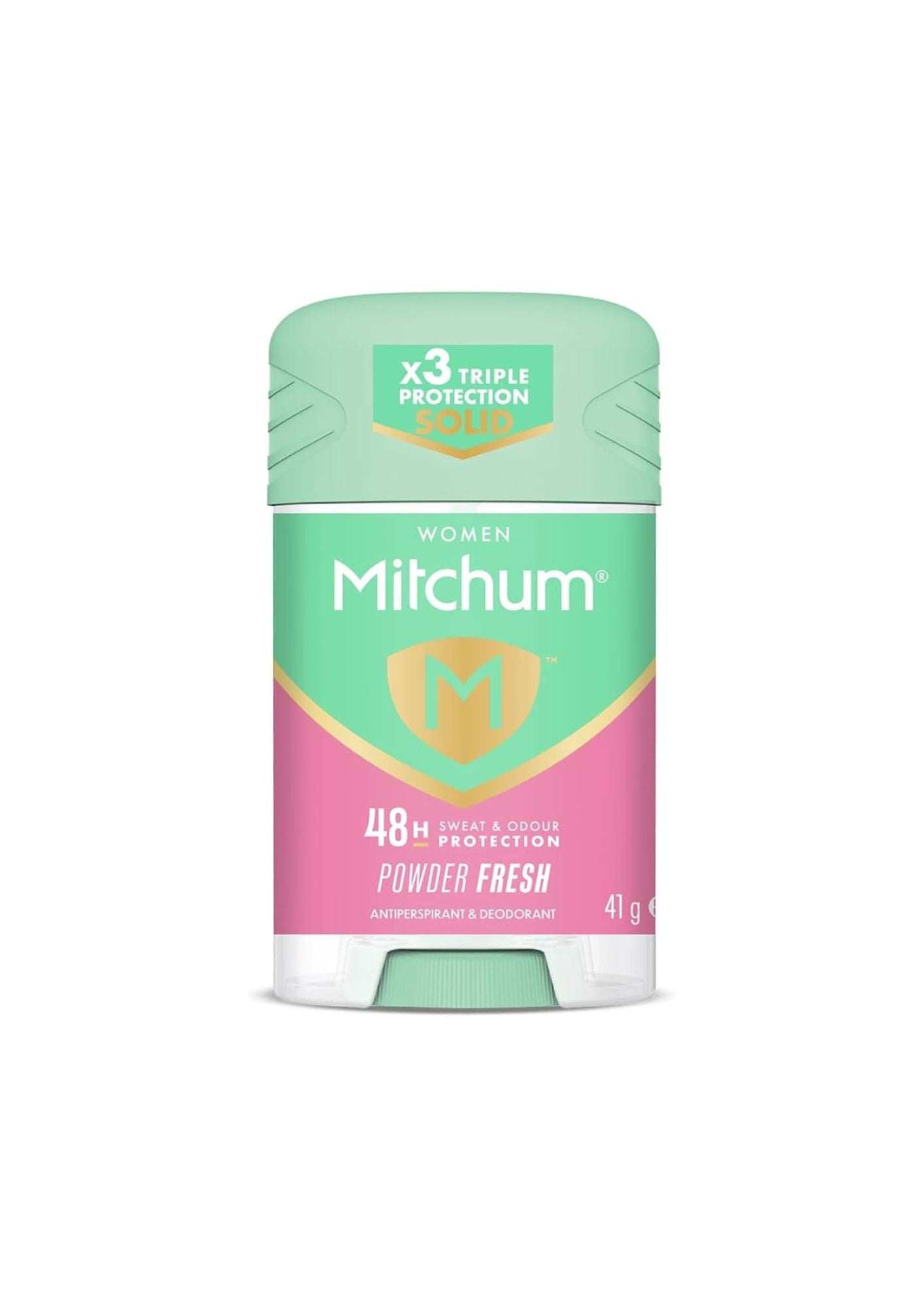 Mitchum Woman Triple Odor Defense 48HR Protection Sticker Deodorant & Anti-Perspirant, Powder Fresh Solid (41g)