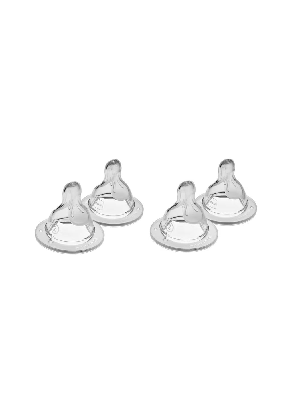 MAM Bottle Teats - Medium Flow Size 2 (2+ months) - 4 Pack