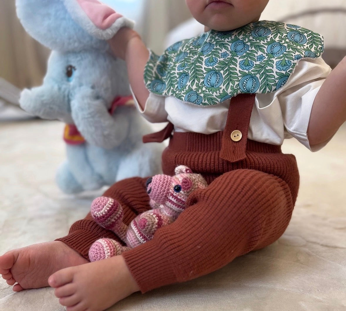 The Resistance Scalloped Bib by Bunnies & Daisies