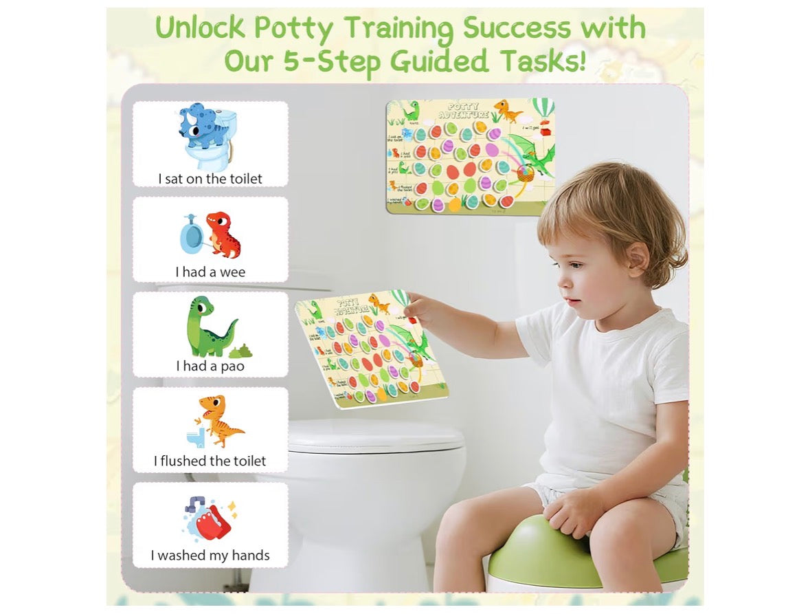 Dinosaur Reusable Potty Training Chart