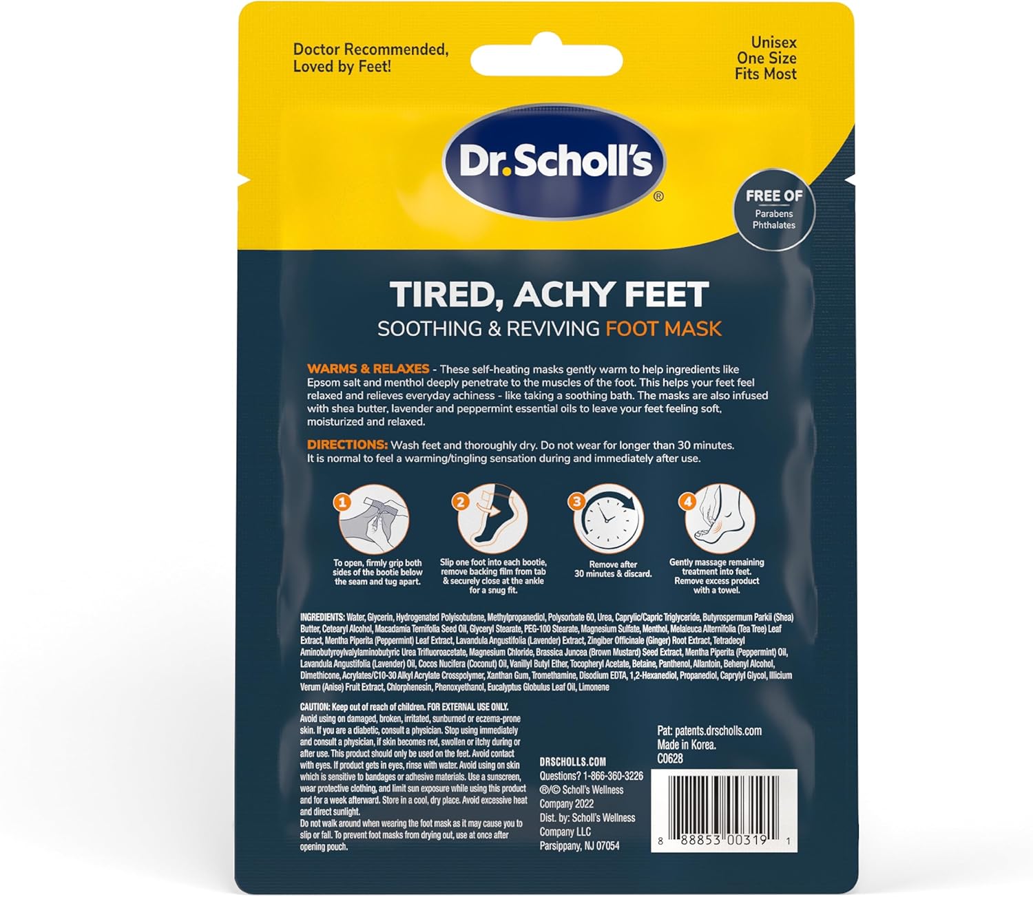 Dr Scholls Tired Achy Feet Foot Mask