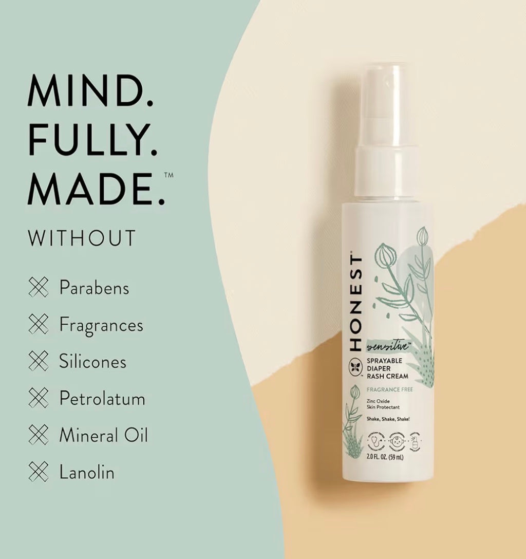 The Honest Company Baby Diaper Rash Cream Spray 59ml