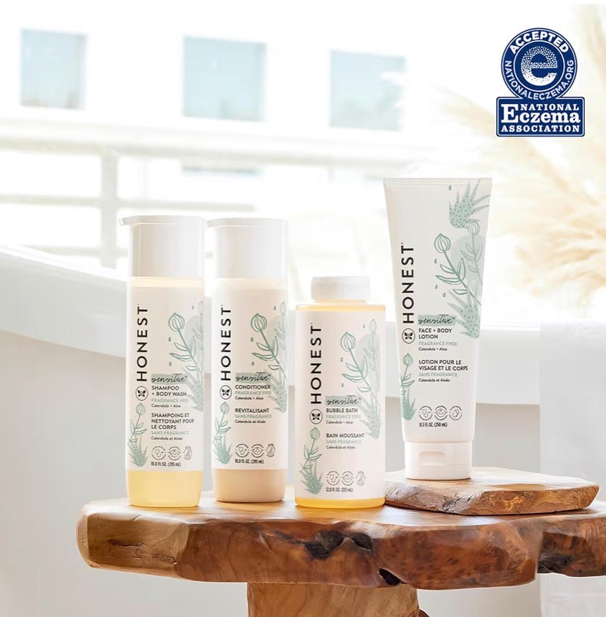 The Honest Company Baby 2-in-1 Cleansing Shampoo & Body Wash – Calendula + Aloe (295ml)