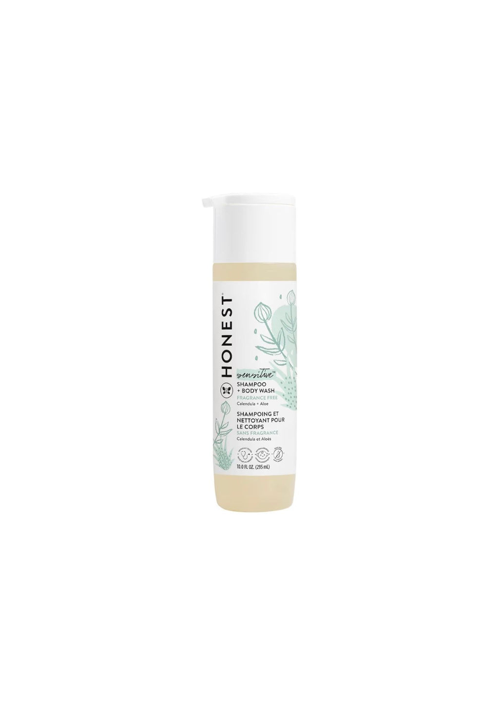 The Honest Company Baby 2-in-1 Cleansing Shampoo & Body Wash – Calendula + Aloe (295ml)