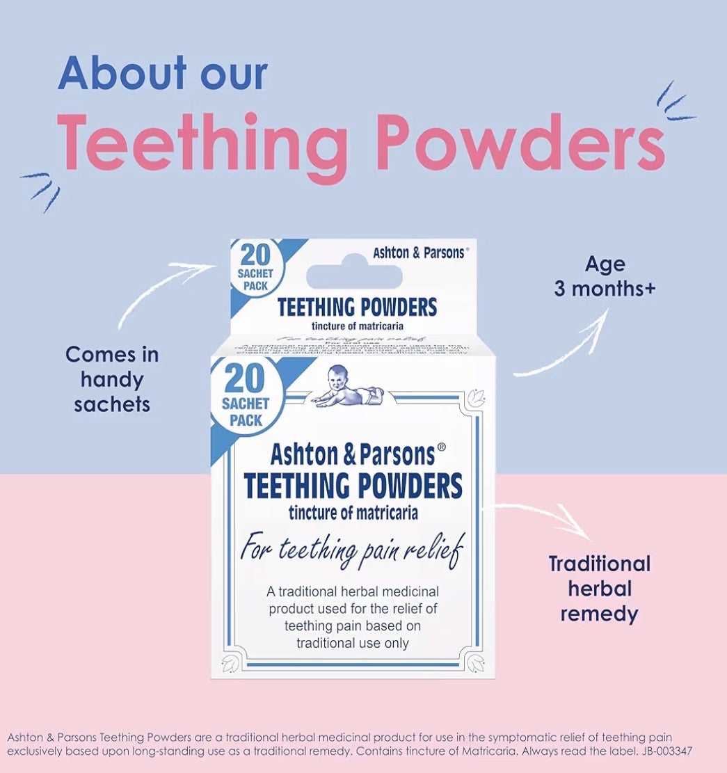 Ashton & Parsons Teething Powder 3+ months (pack of 20)
