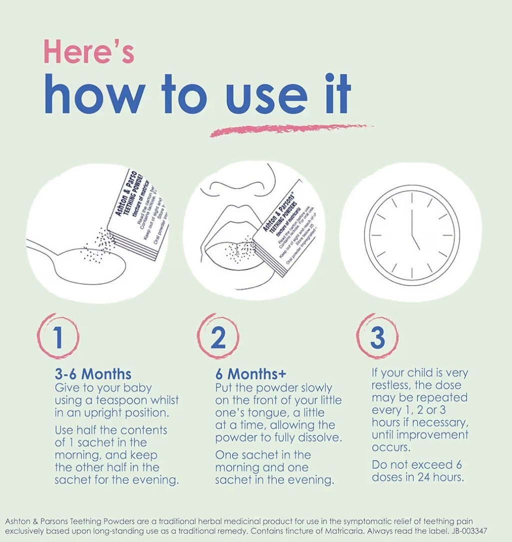 Ashton & Parsons Teething Powder 3+ months (pack of 20)