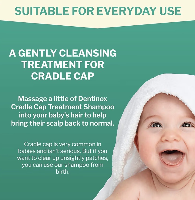 Dentinox Cradle Cap Treatment Shampoo 125ml
