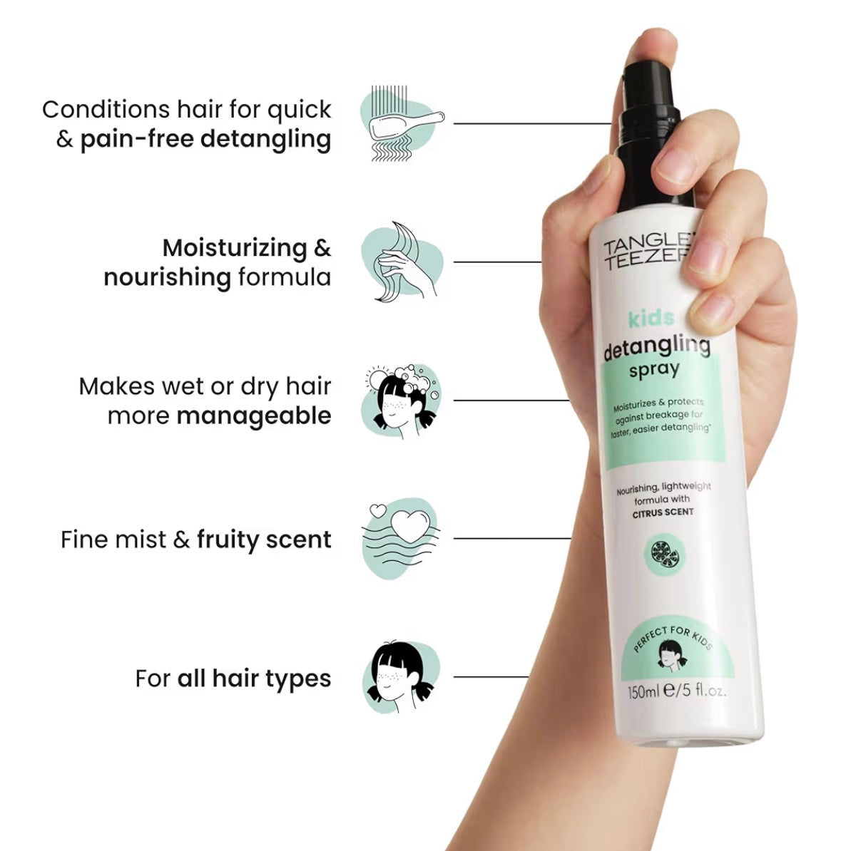 Tangle Teezer Kids Detangling Spray Citrus Scent 150ml