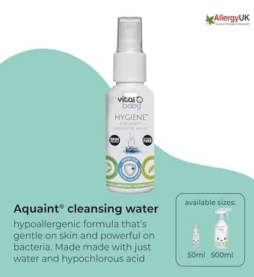 Vital Baby Aquaint Cleansing Water 50ml