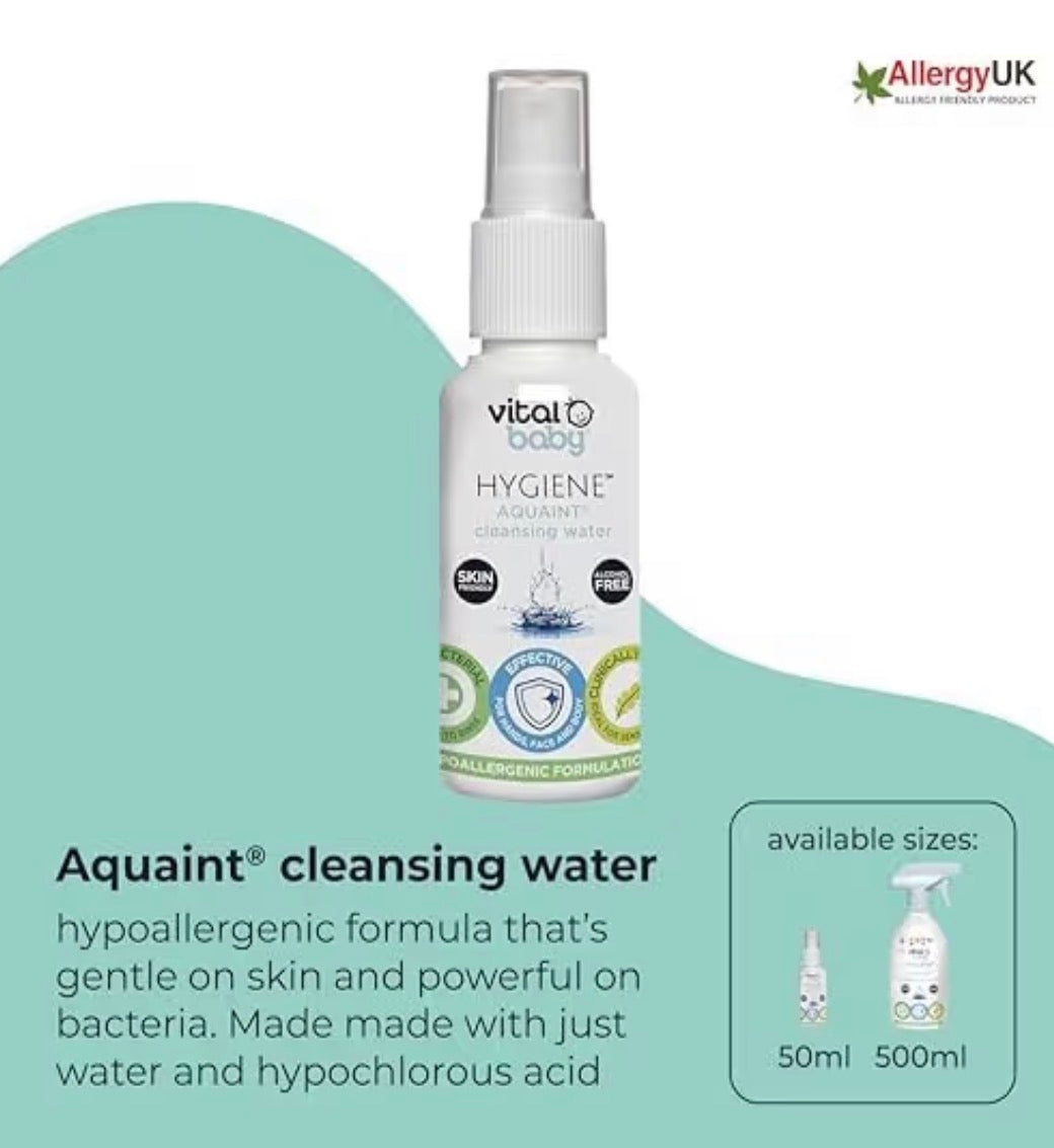 Vital Baby Aquaint Cleansing Water 50ml