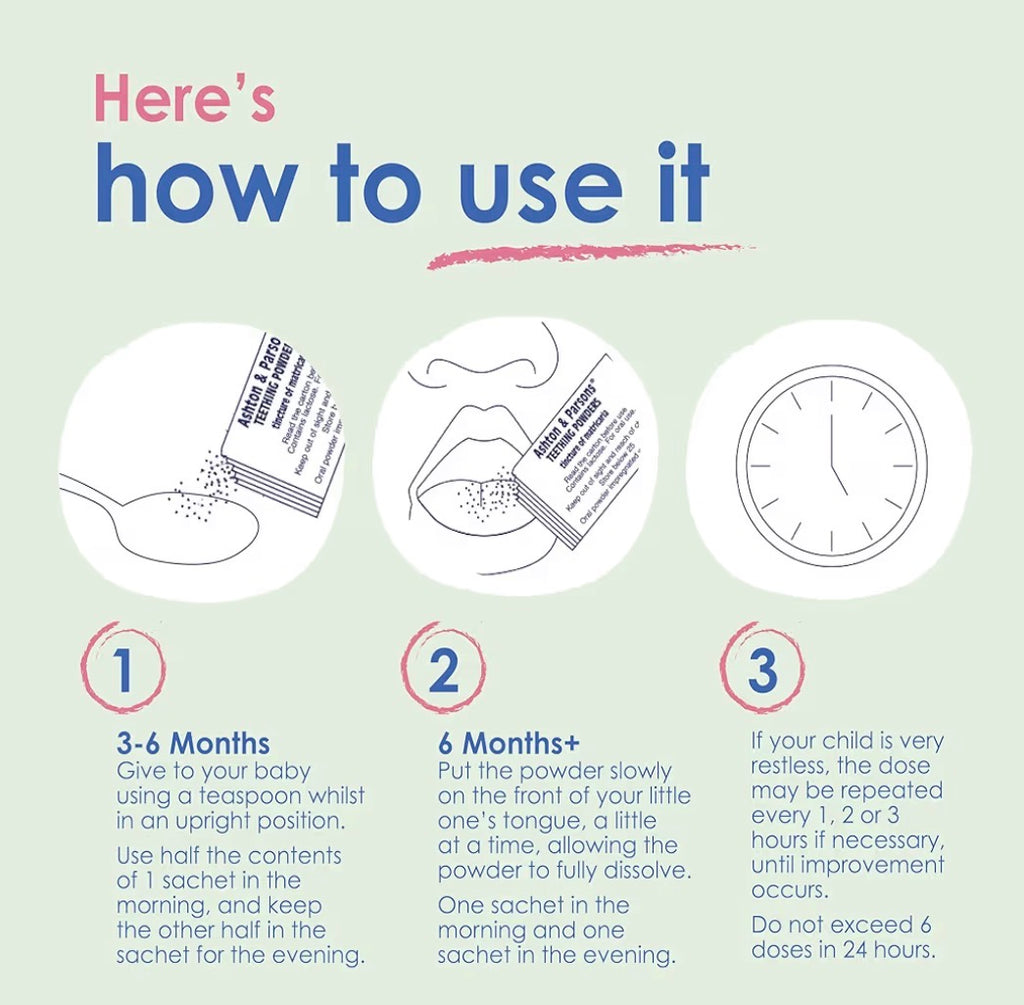 Ashton & Parsons Teething Powder 3+ months (pack of 30)