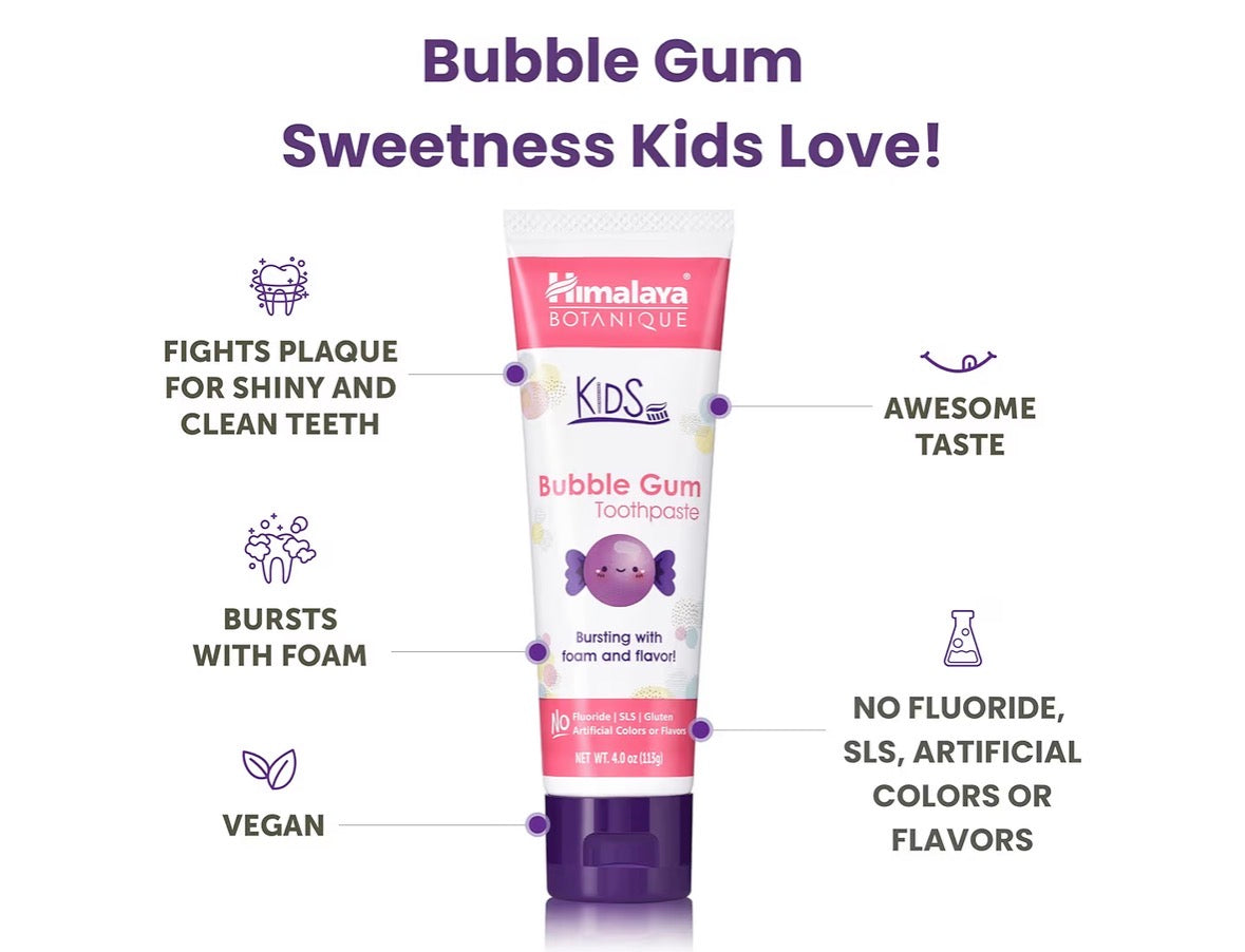 Himalaya Botanique Kids Bubblegum Toothpaste 80g